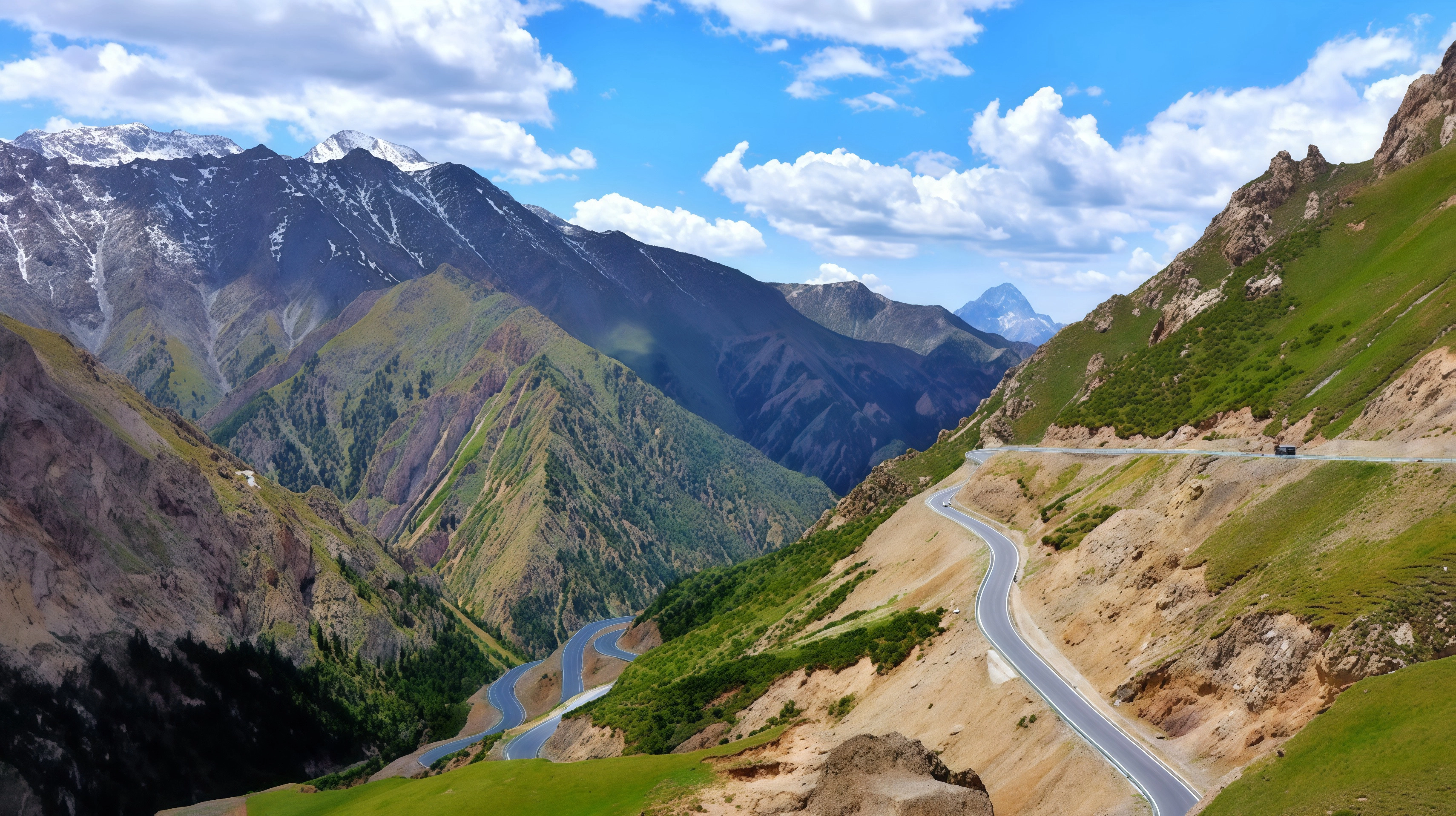 獨庫公路北段,一日看四季