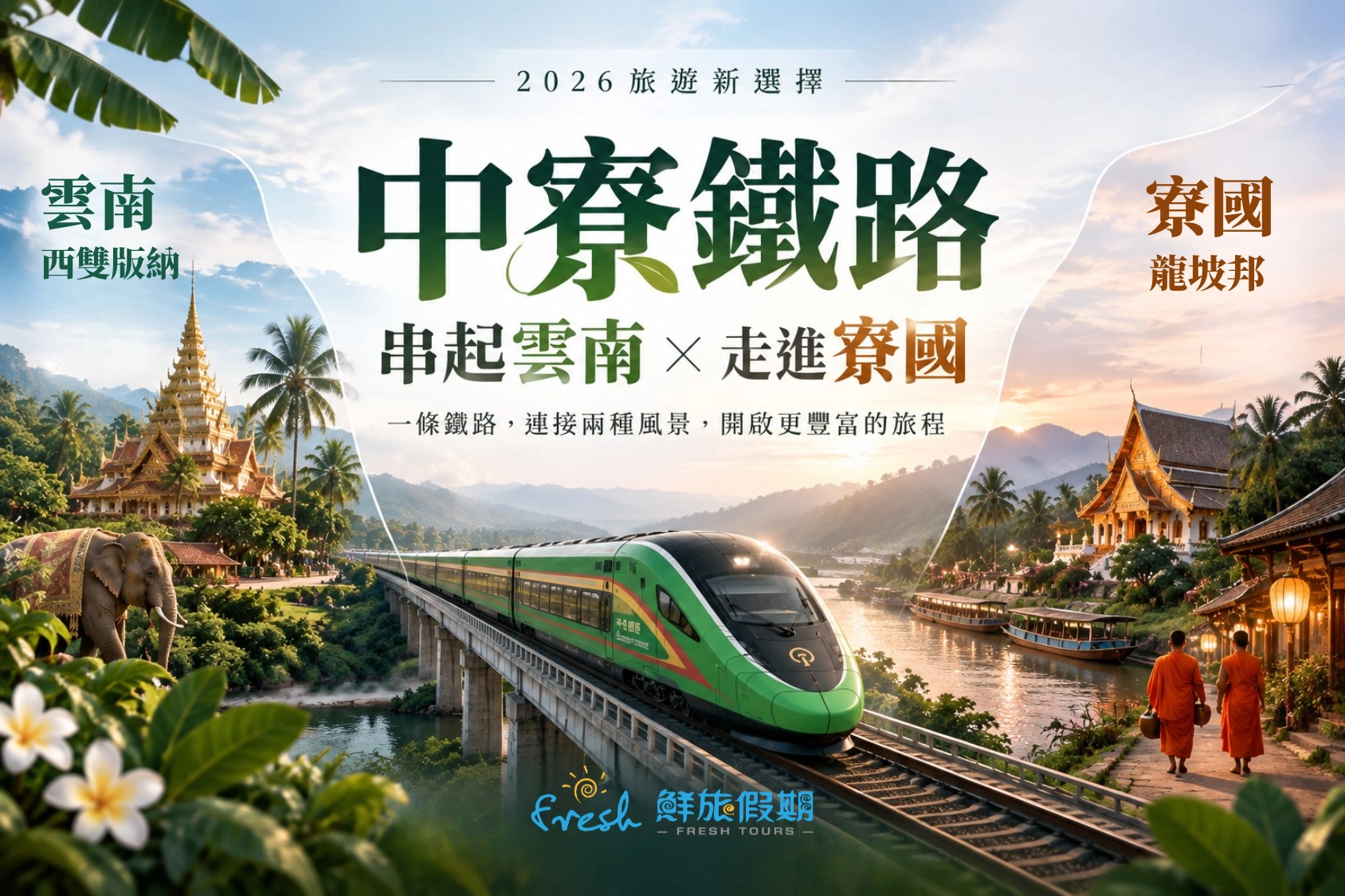 中寮鐵路, 綠巨人列車, 寮國龍坡邦, 雲南西雙版納