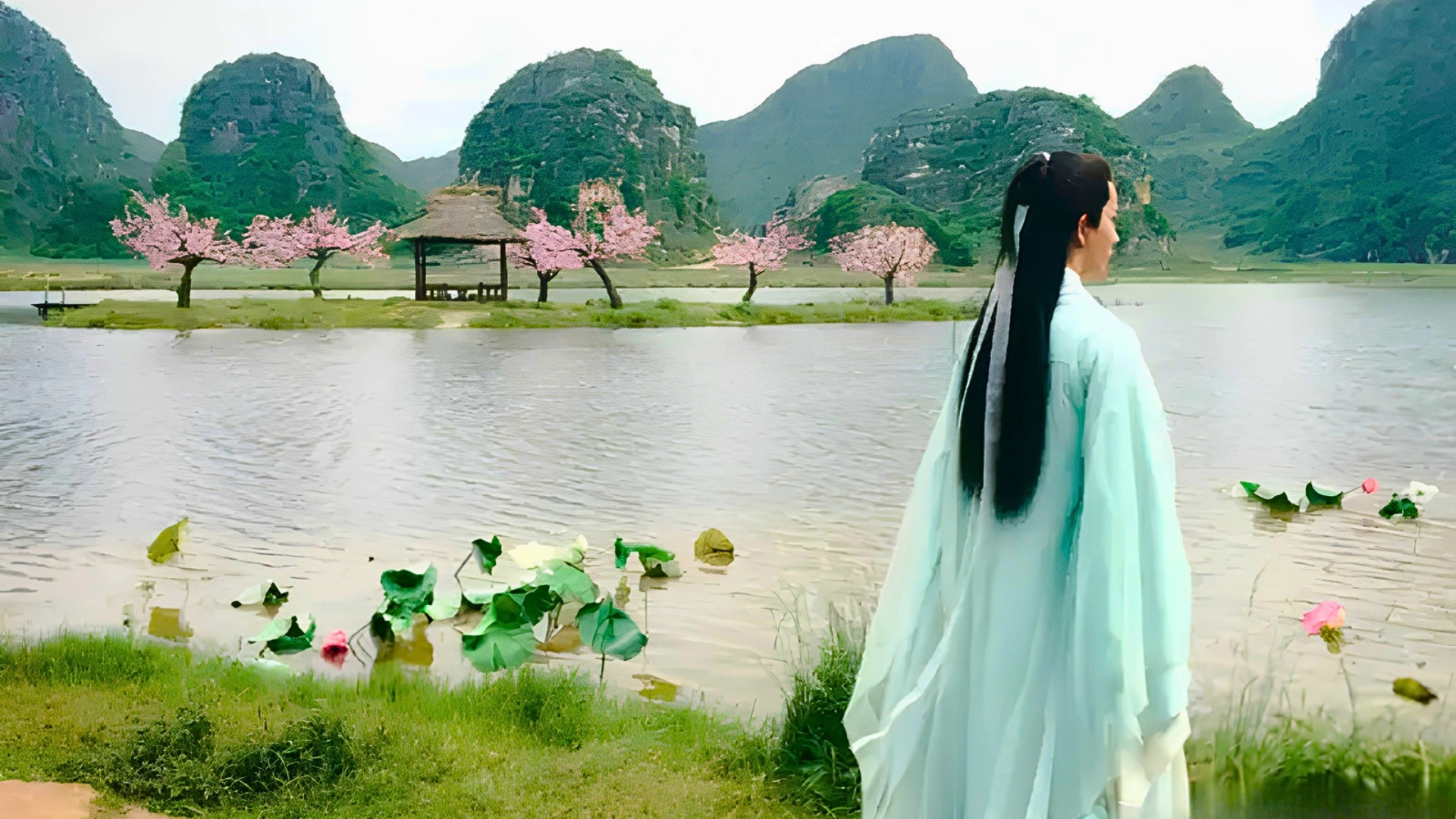 《三生三世十里桃花》中,女主白淺居住的「青丘」與浪漫桃花林景致,主要取景自青龍山後方的菜花箐