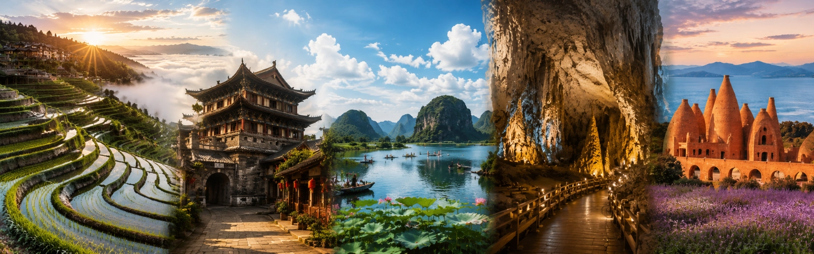 世界文化遺產、千年古城與多元自然景觀交織的豐富旅程